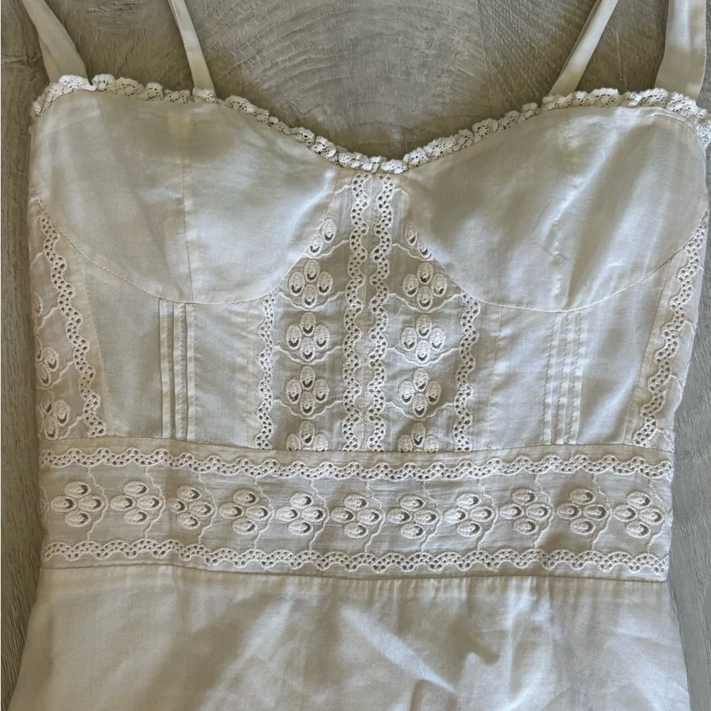 Reformation Cream Mini Dress - Picture 2 of 6
